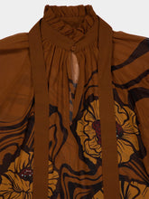 La DoubleJ Brown Cerere Blouse Big Blooms