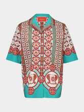 La DoubleJ Pagoda Placée Cotton Poplin Bowling Shirt