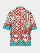 La DoubleJ Pagoda Placée Cotton Poplin Bowling Shirt