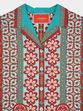 La DoubleJ Pagoda Placée Cotton Poplin Bowling Shirt