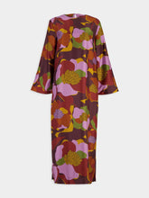 Paula Shirley Printed Silk Twill A-Line Dress