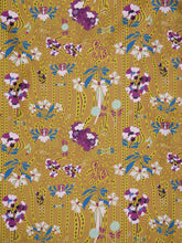 Paula Shirley Floral Psic Printed Silk Twill A-Line Dress