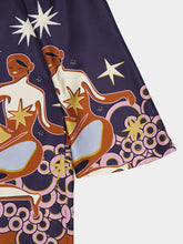 Paula Shirley Soulprint Printed Silk Twill Dress