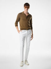 Tom Ford White Cotton Satin Chino Trousers