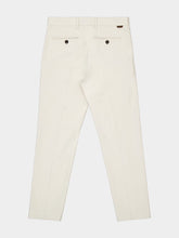 Tom Ford Ivory Brushed Cotton Drill Chino
