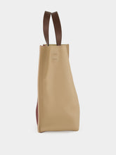 Marni Moon Stone and Burgundy Leather Tote Bag