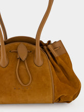 Marni Mocca Brown Tulipea Suede Shoulder Bag