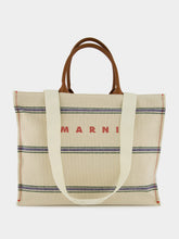 Marni Embroidered Logo Canvas Tote