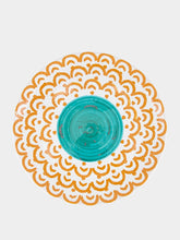 Les Ottomans Orange Sicily Handpainted Dinner Plate