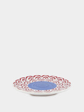 Les Ottomans Red Sicily Handpainted Dessert Plate
