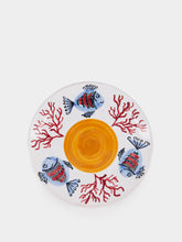 Les Ottomans Handpainted Sicily Yellow Dessert Plate