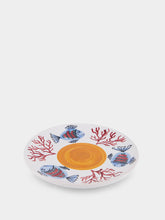 Les Ottomans Handpainted Sicily Yellow Dessert Plate