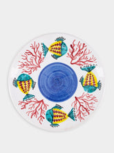 Les Ottomans Blue Sicily Handpainted Dinner Plate