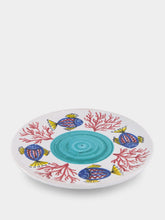 Les Ottomans Handpainted Sicily Turquoise Dinner Plate