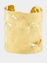 Sirius Gold Smooth Organic Golden Brass Cuff