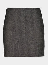 Blazé Milano Jline Coci Black and White Herringbone Mini Skirt