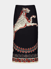 La DoubleJ Gattopardo Placée Black Pencil Skirt
