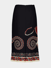 La DoubleJ Gattopardo Placée Black Pencil Skirt