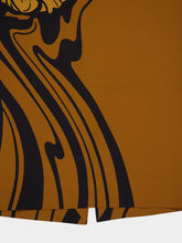 La DoubleJ Brown Floral Pencil Skirt Placée