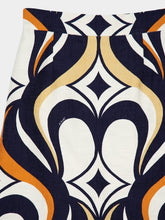 La DoubleJ Jive Macro Print Cotton Midi Skirt
