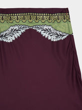 La DoubleJ Bounty Placée Maxi Skirt in Sleek Silk with Placée Print