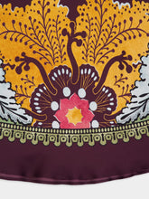 La DoubleJ Bounty Placée Maxi Skirt in Sleek Silk with Placée Print