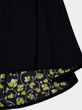 La DoubleJ Black Jersey Flared Midi Skirt