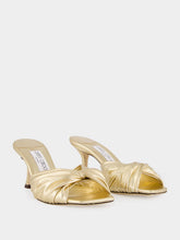 Jimmy Choo Gold Skye 70 Heels in Metallic Nappa