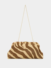Natural Zebra-Print Pony Skylar Clutch | PDP - Fashion Clinic