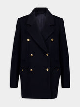 Blazé Milano Navy Alpaca Wool Peacoat