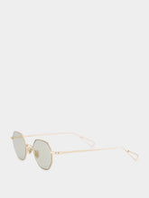 Ahlem Gaillon Sunglasses in Champagne and Green Light