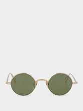 Ahlem Khaki Lépine Round Sunglasses