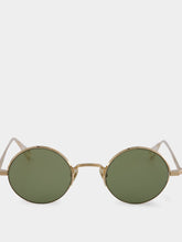 Ahlem Khaki Lépine Round Sunglasses
