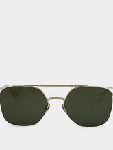 Ahlem Louxor Green Aviator Sunglasses