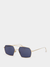 Ahlem Haussmann Champagne Frame with Blue Lenses