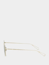 Ahlem Grey Gold and Khaki Light Belleville Round Sunglasses