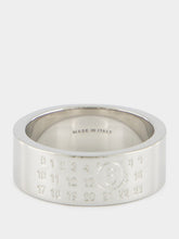 MM6 Maison Margiela Silver Numeric Minimal Signature Ring