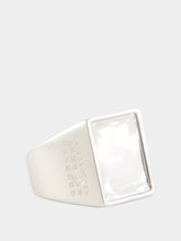 MM6 Maison Margiela Silver Numeric Brass Ring