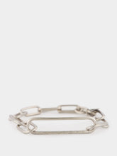 MM6 Maison Margiela Brass Chain Bracelet With Elongated Links