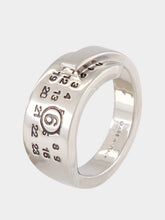 MM6 Maison Margiela Silver Numeric Brass Ring