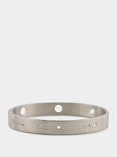 MM6 Maison Margiela Logo Cut-Out Cuff Bracelet