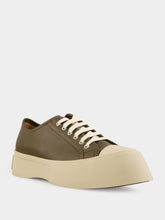 Marni Deep Sage Pablo Low-Top Leather Sneakers