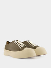 Marni Deep Sage Pablo Low-Top Leather Sneakers