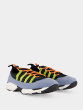 Marni Green and Blue Lycra Lace-Up Running Sneakers