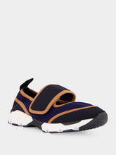Marni Deep Blue and Black Mary Jane Running Sneaker