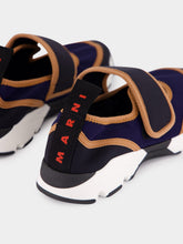 Marni Deep Blue and Black Mary Jane Running Sneaker