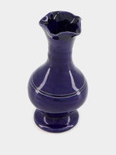 Casa Lopez Cobalt Blue Ceramic Soliflore Vase