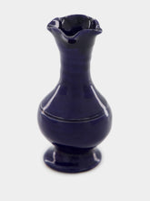 Casa Lopez Cobalt Blue Ceramic Soliflore Vase