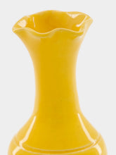Casa Lopez Yellow Ceramic Soliflore Vase