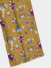 Paula Sonia Floral Psic Printed Silk Twill Pants